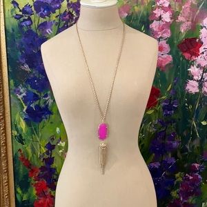 Kendra Scott Rayne Tassel Necklace in Pink